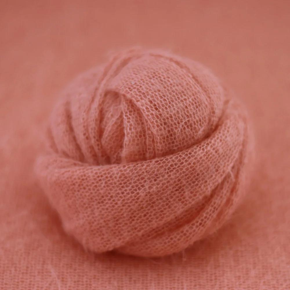 Newborn Photography Clothing Baby Wrap Cloth Set Mohair Knitted Scarf Infant Photo Shooting Outfit Growth Souvenir Gift Props