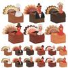 Bulk Thanksgiving Turkey Party Supplies Paper Gift Boxes For Festives Decorations And Family Activities