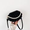 Shell Shaped Crossbody Bag Fashion Mini Shoulder Bag Womens Faux Pearl Chain Handbag ARI