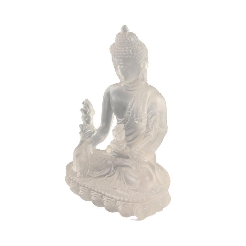 

Resin Craft Resin Buddha Crafts Zen Ornaments Pharmacist Buddhist Sculpture Collectibles білий
