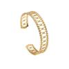Waterproof Minimalist French Retro Bracelet Does Not Fade 18K Gold-plated Simple and Versatile Hollow Temperament Stainless