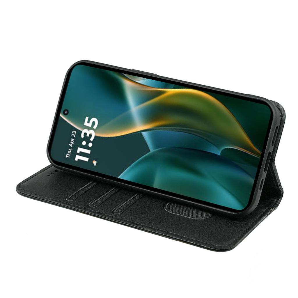 HX01 For Motorola Edge (2025) 5G Wallet Case Magnetic Closing PU Leather Phone Cover