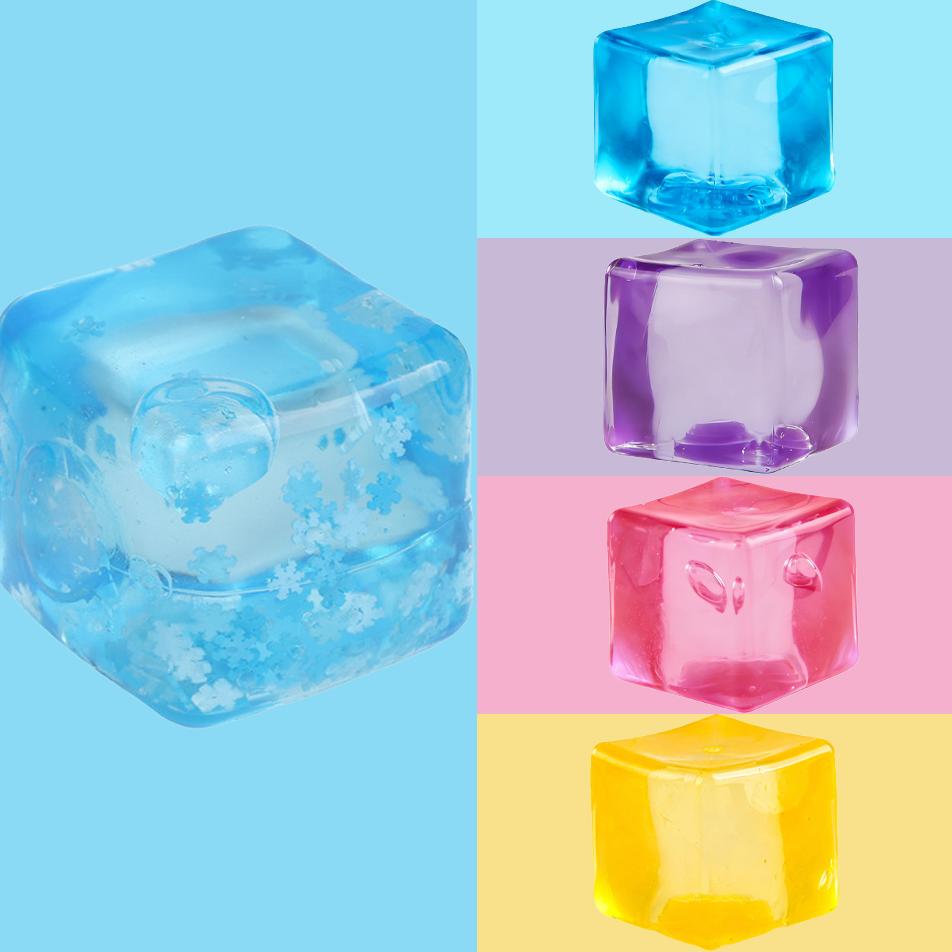 New Square Stress Fidget Toys Stress Relief ADHD Autism Sensory Toys Soft Squishy Toys Party Favors Gifts
