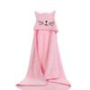 Cartoon Design Baby Hooded Towel Fleece Washcloths Wash Bathrobe Blanket for Children Unisex