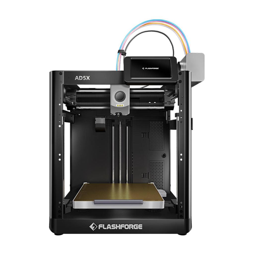 Stampante 3D Flashforge AD5X, Multicolore, Alta Velocità 600 mm/s, Livellamento Completamente Automatico, Estrusore Direct Drive 300°C, Struttura in Metallo Core XY