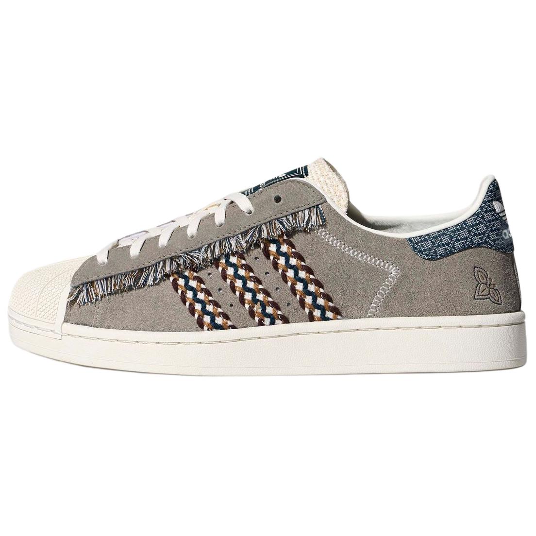 Adidas Originals Superstar 2 Versatile Comfortable Skate Shoes Unisex Sneakers Gray KH5904 38
