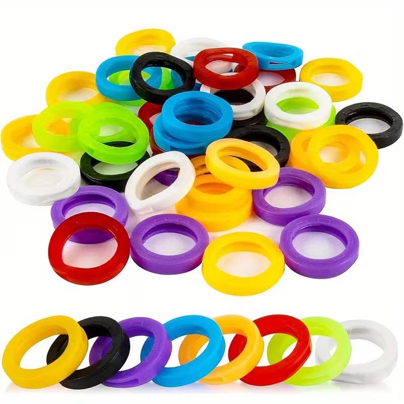 12pcs Colorful Silicone Key Covers | Animal & Heart Designs for Easy Key ID | Home Office Use