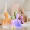 Candle Moulds Figurine Crafts Moulds Hand-making Tools Support Cheek Human Shaped Non-stick Silicone Material for DIY