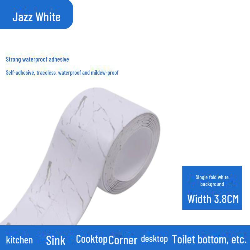 

Водостойкие и устойчивые к плесени самоклеящиеся наклейки для швов на кухнях и в ванных комнатах. 3.2m Roll with Transparent Packaging