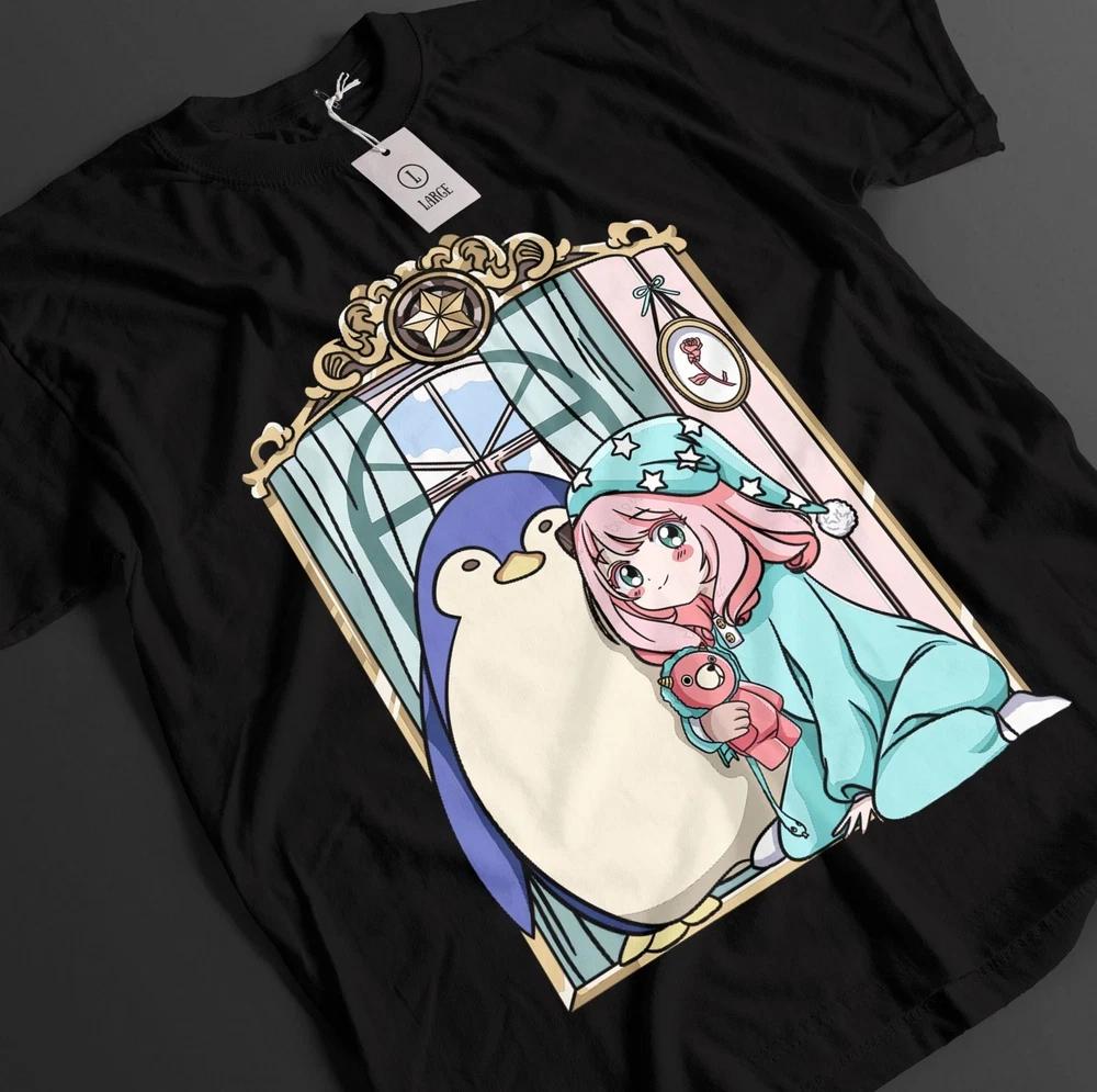 Anime Spy X Family Anya Forger Cute Bedroom Black Tshirt Gift For Otaku S