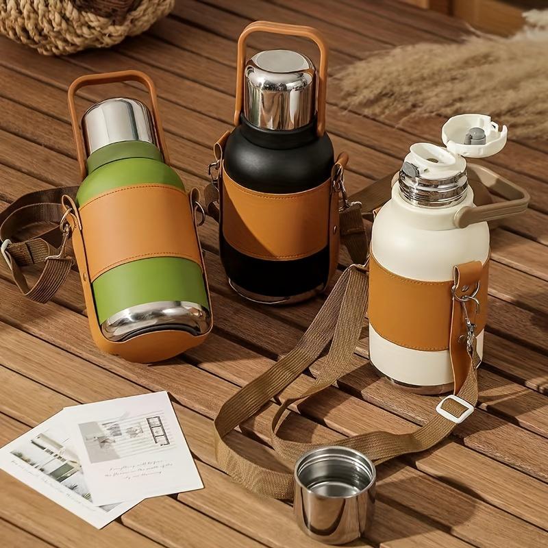 Stainless Steel Insulated Water Bottle Portable Large Capacity Vacuum Water Bottle For Office Camping Cycling