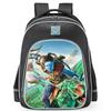 Zaino Periferico Serie Avatar3 Striscia Riflettente Zaino Scolastico