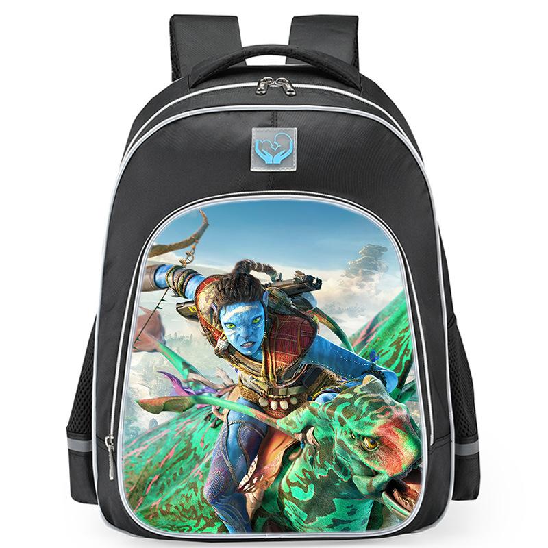 Zaino Periferico Serie Avatar3 Striscia Riflettente Zaino Scolastico