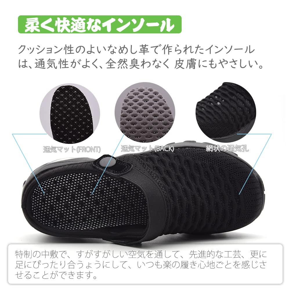 AOIREMON Women's 2-Way Nurse Sandals, Perfect for Standing, Nursing, and Care Work, Mesh, Wide Fit, Lightweight, and Comfortable for Nursing