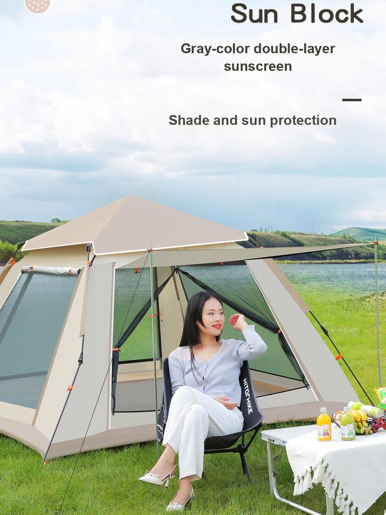 Automatic Waterproof Windproof Storm Rain Camping Tent for Outdoor Park Recreation