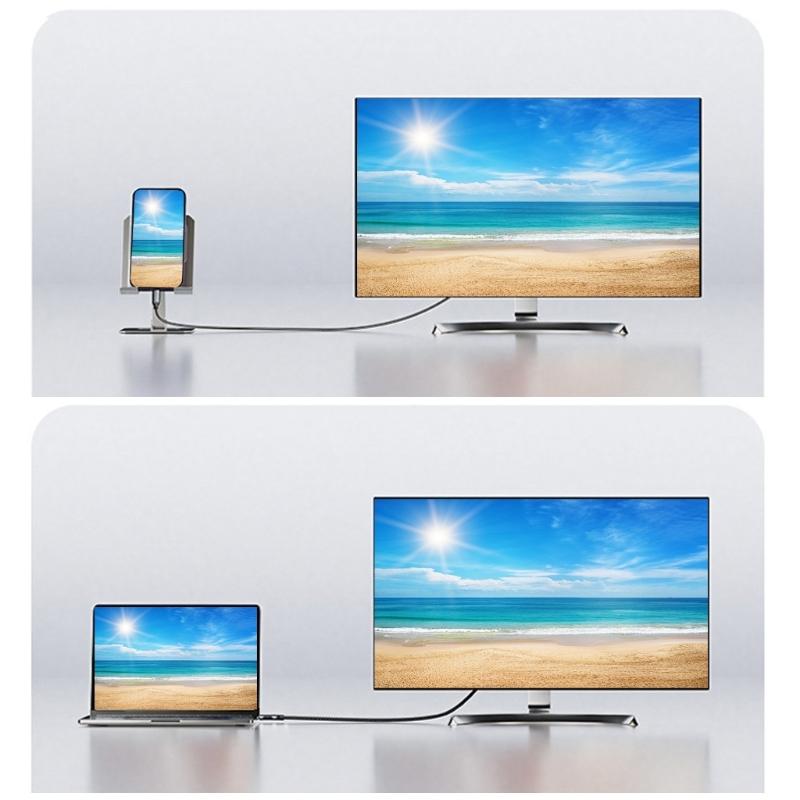 USB C To  1.4 Extension Cable 8K@60Hz Bidirectional Transmission Male to Male Cablr for Gaming Video