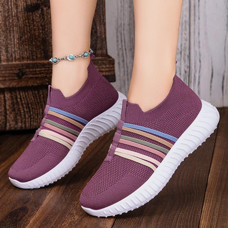 JinshiyuanShu Women's Shoe Processing Custom Casual Shoes Summer New Breathable Mesh Shoes Large Size Soft Sole Single Shoes
