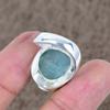 Aquamarine Genstone Handmade 925 Sterling Silver Jewelry Ring Size 9 KKG-514