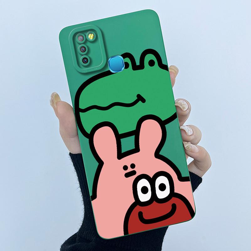 For Infinix Hot 10 Lite Smart 5 Hot 11 G37 10S 10T 10i Case Lovely Cartoon Cat Liquid Silicone Soft Shockproof Back Cover Capa