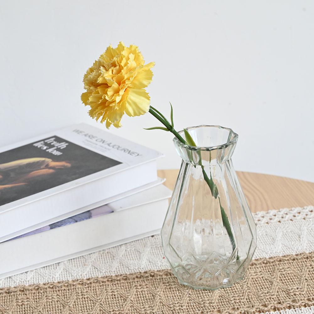 Artificial White Carnation Bouquet - Nordic Style Decorative Fake Flowers Mother's Day Gift