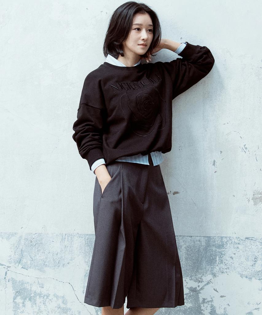 Nigaennikol Volume Nicole Rose Sweatshirt_Black