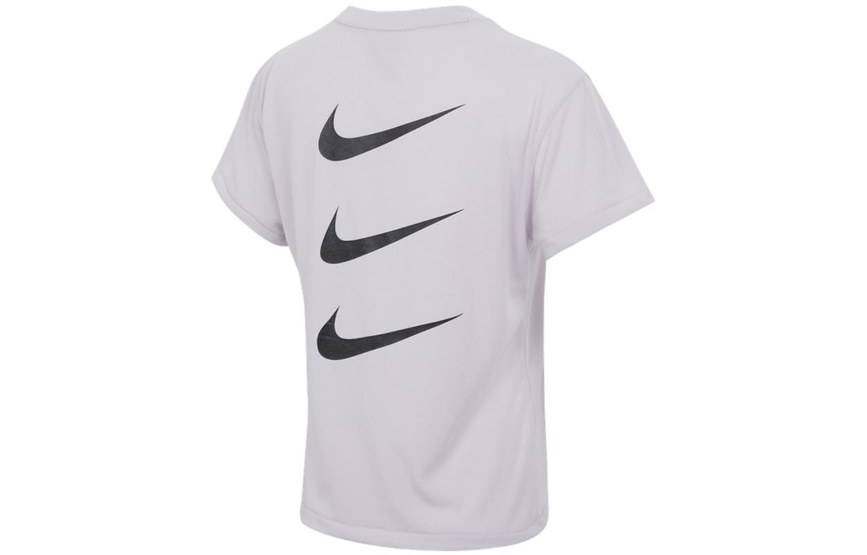 Nike Drop Shoulder Sleeve T Shirt Women s Light Purple DD5316-511 M