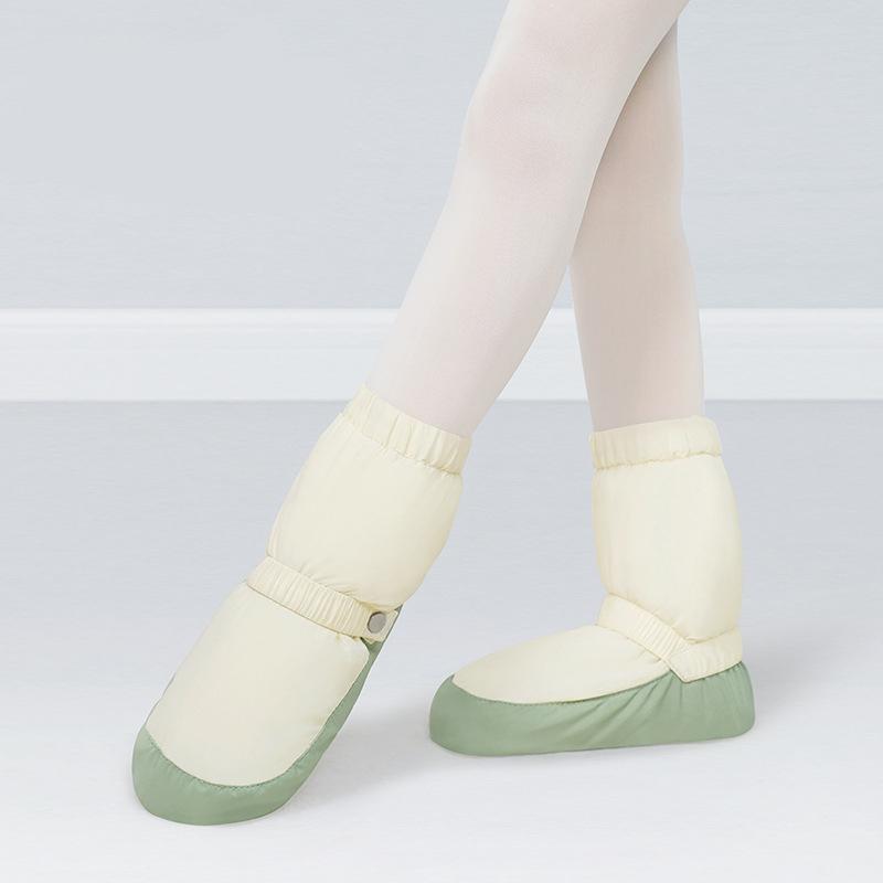 

Women Ballet Booties Dance Warm Ballet Boots Dance Winter Boot Warm Training Shoes 31-33 зелёный