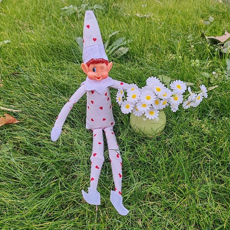 Figura Peluche Elfica Festiva Con Materiale Morbido Per Bambini E Celebrazioni Familiari