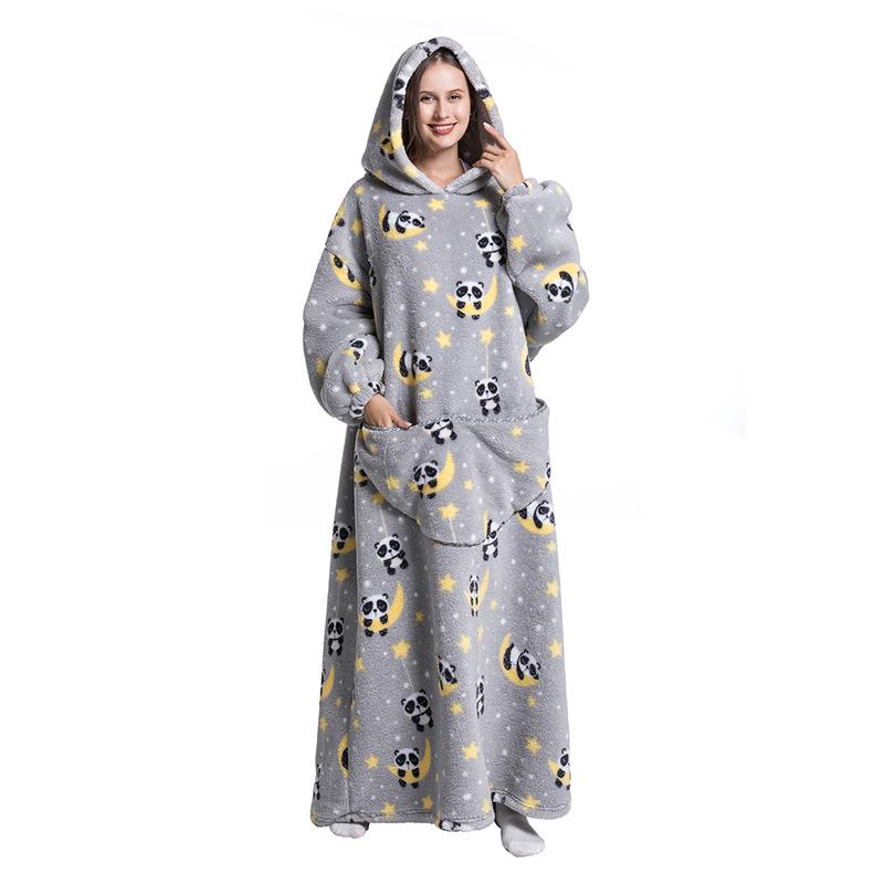 Oversized Wearable Warm Blanket Hoodie Sweater