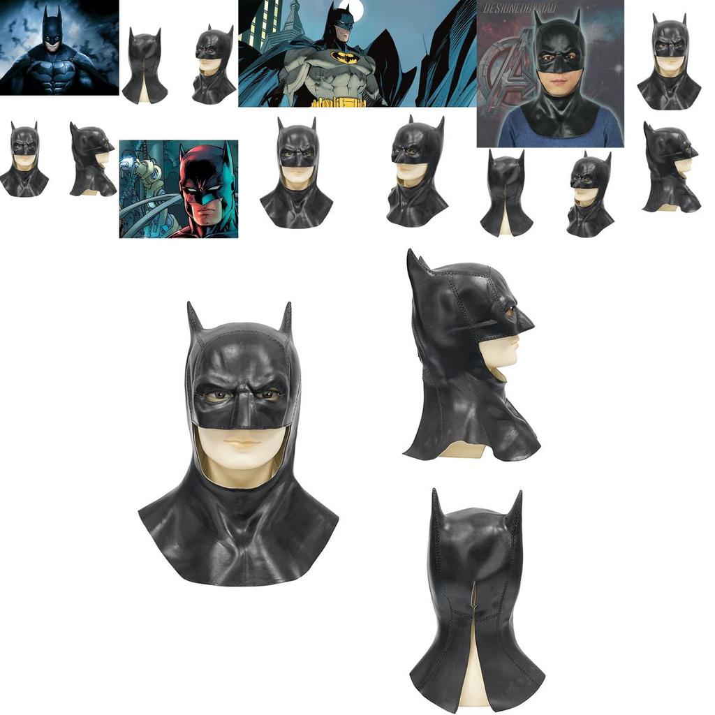 2022 Batman Latex Mask Ultimate Superhero Cosplay Accessory