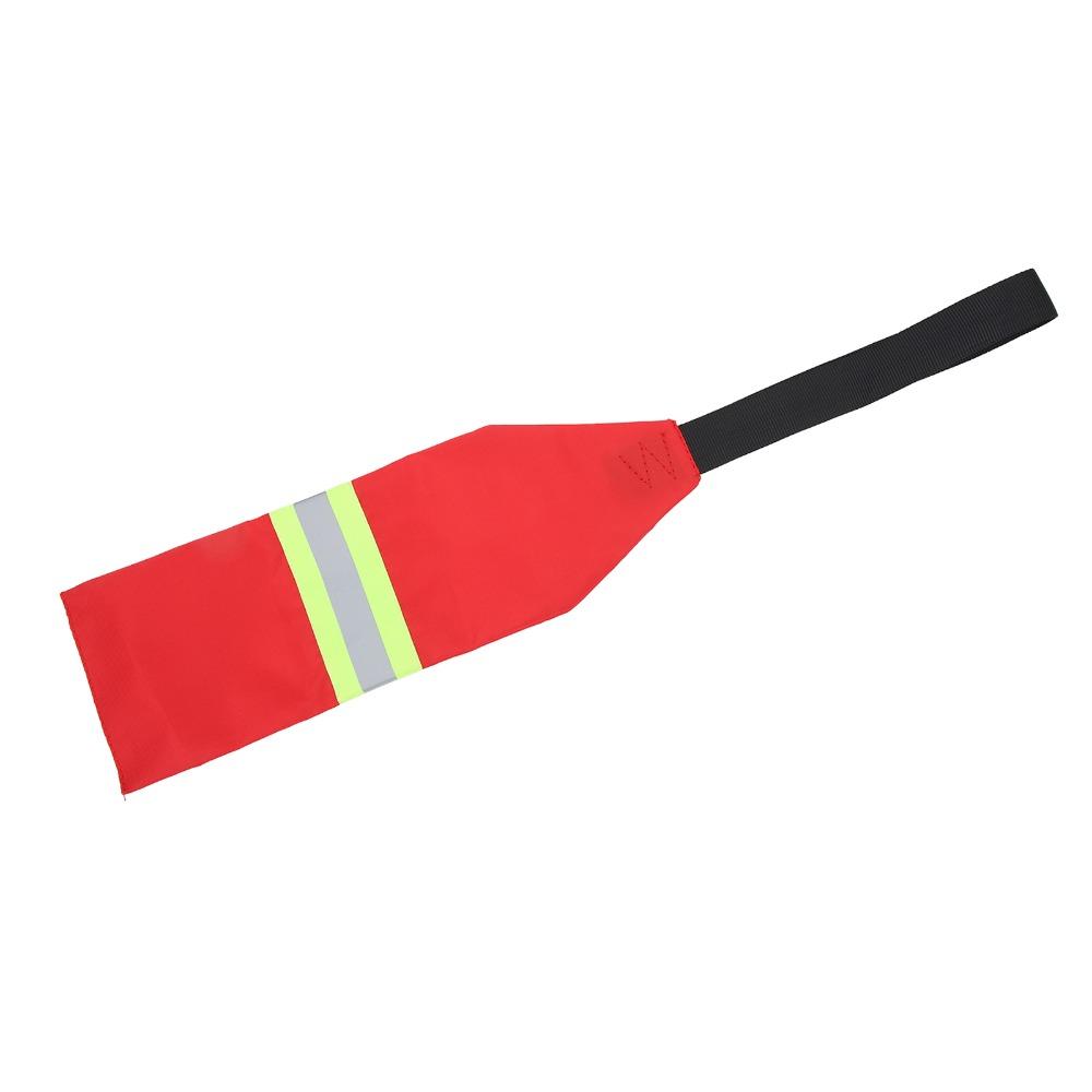 2PCS Oxford Fabric Kayak Warning Flag Red Kayak Towing Flag Portable Kayak Travel Flag for Kayaking