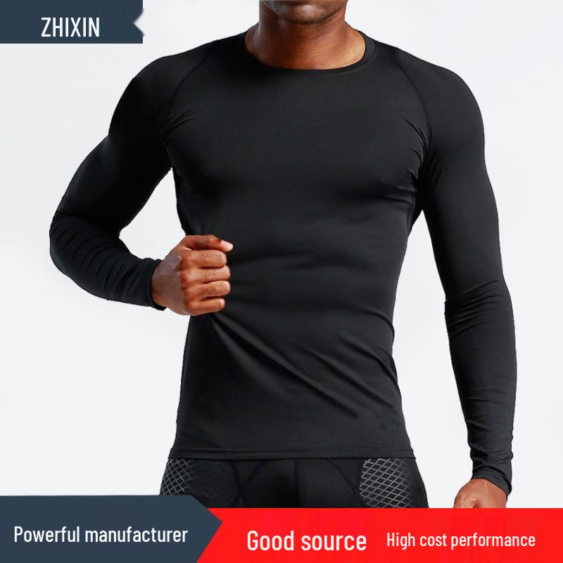 

Men s Long Sleeve Quick-Dry Compression Shirt for Basketball & Running L