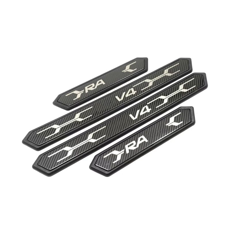 For Toyota RAV4 XA50      2024 2025 Door Sill Protector Pedal Scuff Plate Cover Trim Car Styling Accessories
