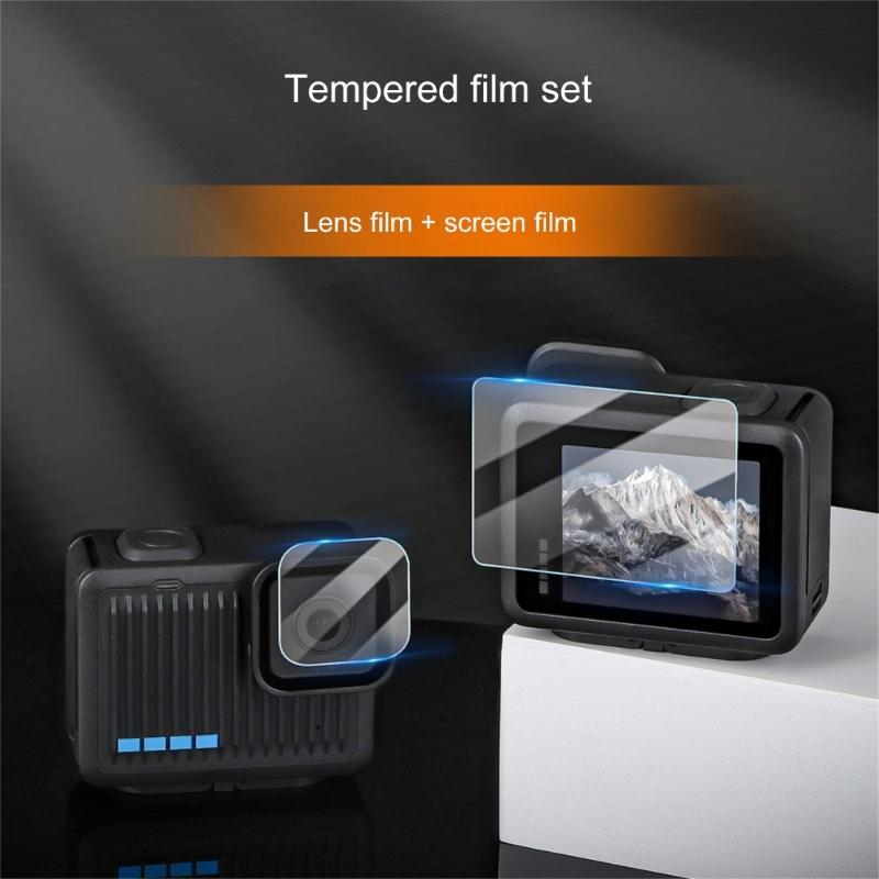 Protective Tempered Glass Film Screen Protector For Sports Camera Clear and Scratches Resistant