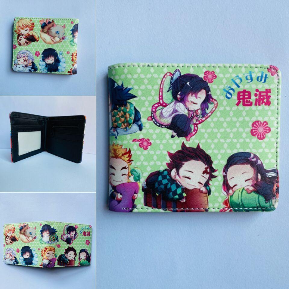 Japan cartoon comics Demon Slayer Short Wallet Cartoon Print Student Coin Purse 0022