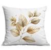 New Floral Pillowcase Gold Printed Home Living Room Sofa Cushion Pillowcase