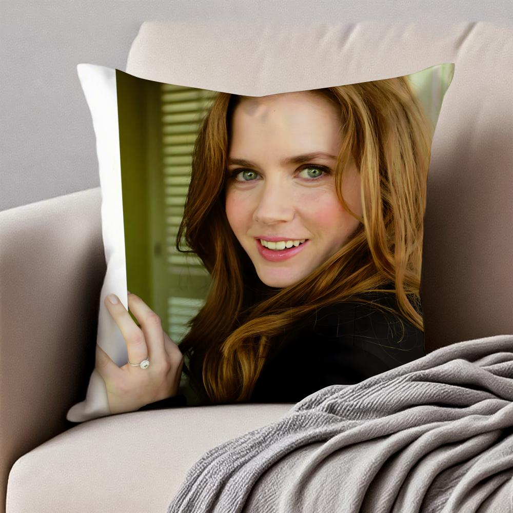 AAmy Adams Cushion Cover Pillowcase Antidustmite Invisible Zipper Short Plush Sofa Cushion