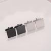 1Pair Mens Blank Round Octagon Cufflinks Stainless Steel Tuxedo Shirt Studs Cuff Link Jewelry Gift Wedding Business 15mm/18mm