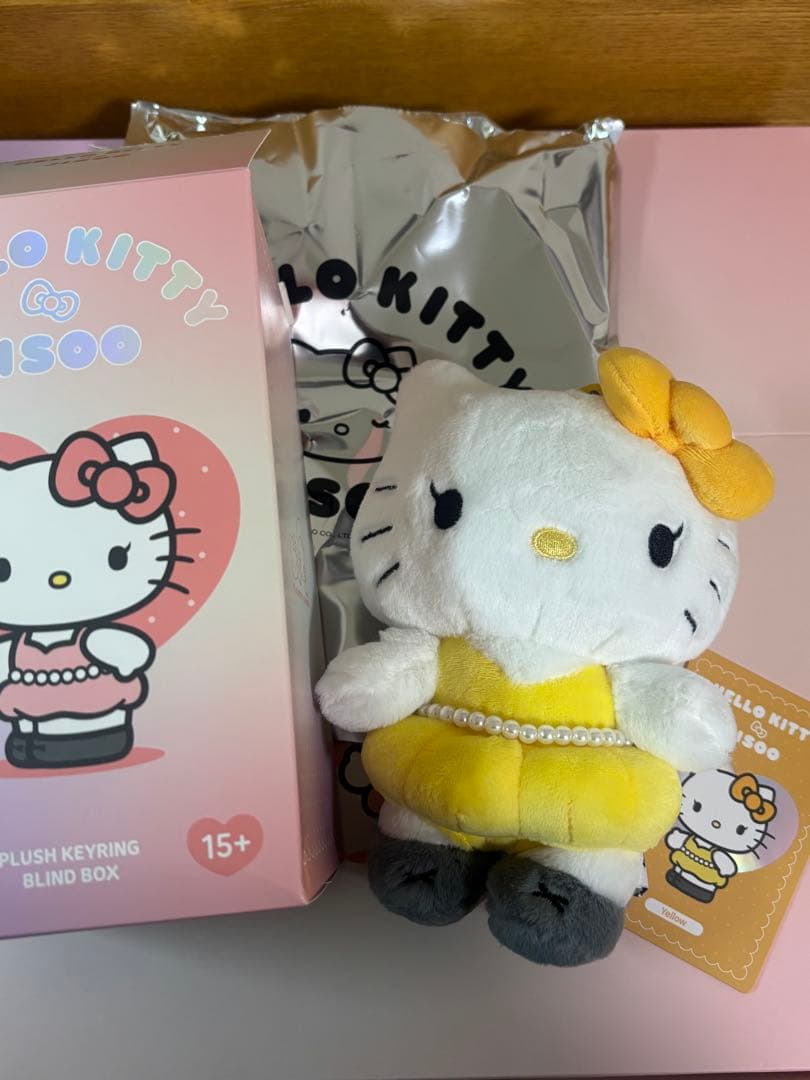 [Б/У] BLACKPINK Джису коллаборация Hello Kitty желтый