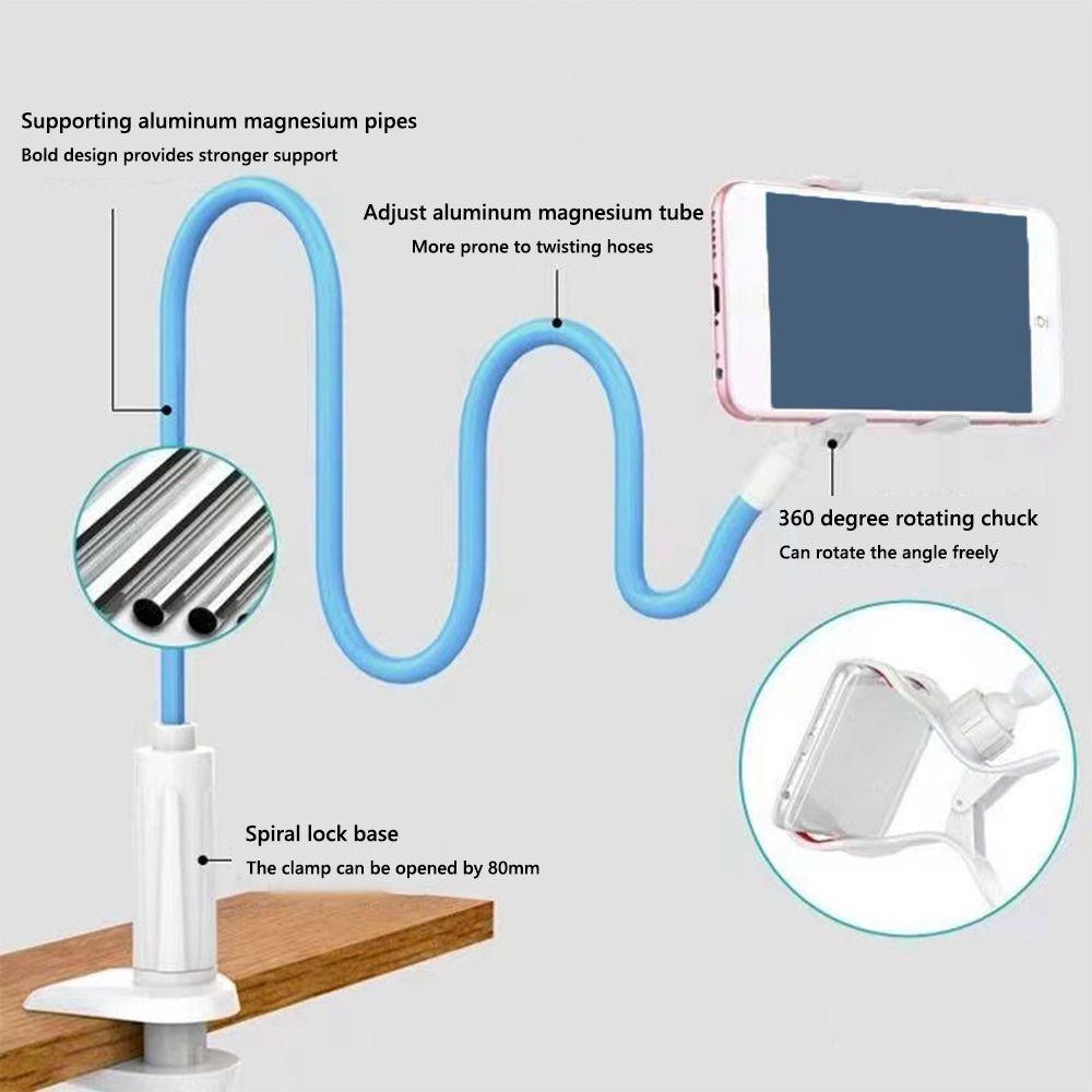 Rotatable Phone Holder Adjustable Lazy Bracket Portable Mobile Phone Stand  Live Streaming