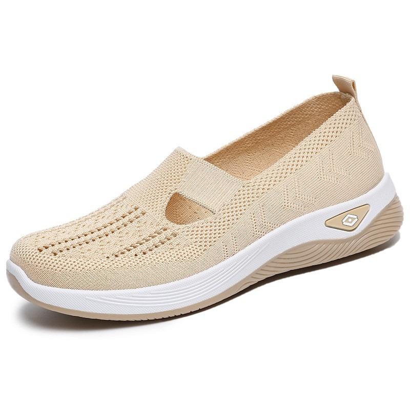Shoes Women's Summer Women's Shoes Beijing Cloth Shoes Flying Woven Breathable One-pedal Shoes