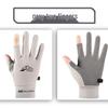 Ting Le Unisex Ice Silk Sun Protection Gloves