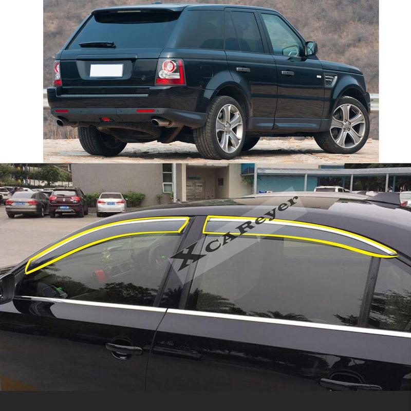 For LAND ROVER RANGE ROVER SPORT 2005 2006 2007 2008 2009 2010 2011 2012 2013 Sticker Window Glass Wind Visor Rain/Sun Guard