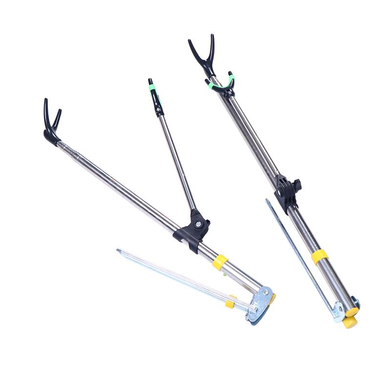 Heavy Duty V Shape Head Adjustable Stainless Steel Fishing Rod Bracket for Secure Angling