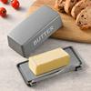 New Plastic Butter Storage Box Anti-dirty Solid Color Cheese Container with Lid Odor-proof Butter Cutter Box For Refrigerator