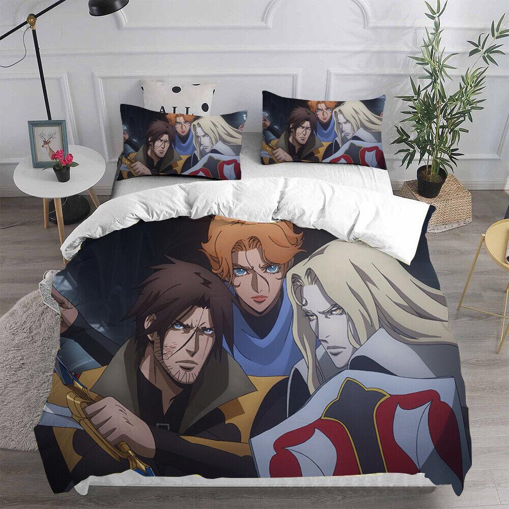 Cosplay Castlevania Trevor Belmont 3D Duvet Cover Bedding Set Pillowcase Quilt