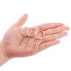10Pcs/Lot Keychain Rings with Lobster Clasp Screw Eye Pins Jump Ring Keyrings for DIY Jewelry Making Findings Accessories