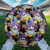 Custom Name Personalized Game Rainbow Friends Print Size 5 Soccer Ball Training & Match Football, for Team, Kicking, Gift for Football Enthusiasts