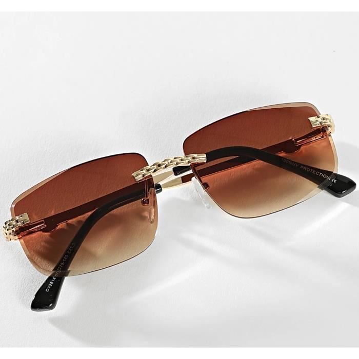 Lunettes de soleil - CV2814 - Dégradé marron doré - Catégorie 2 - Mixte
