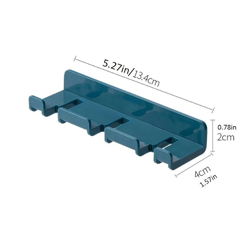Suport pentru periuță de dinți autoadeziv, montat pe perete, cu 3 fante, fără sudură, fără găurire, organizator pentru periuță de dinți Suporturi pentru priză